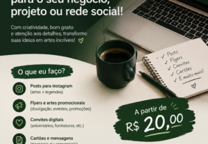 Eu vou Eu posso criar a melhor arte p/ divulgar seu produto