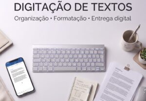 Eu vou digitar e formatar seu texto com organização e atençã...