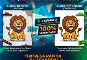 Eu vou vetorizar sua imagem/ desenho / forma