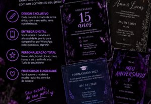 Eu vou Fazer Convites Digitais Personalizados
