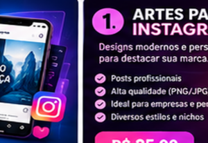 Eu vou fazer Artes para o seu Instagram
