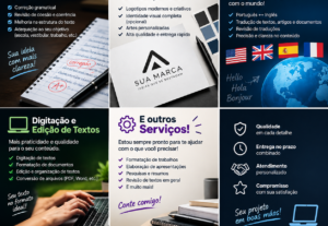 Eu vou Redações, Logotipos e Traduções Profissionais