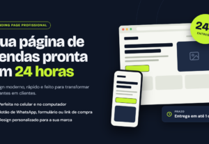 Eu vou landing page profissional e responsiva em até 24h