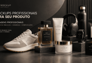 Eu vou Criar mockups profissionais para produtos.
