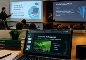 Eu vou sua apresentação da faculdadeescola