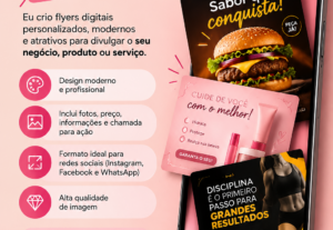 Eu vou Criar um flyer digital para divulgar seu negócio