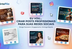 Eu vou criar posts e conteúdo para suas redes