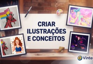 Eu vou criar ilustrações, croquis e concept arts exclusivas