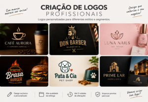 Eu vou criar uma logo profissional e personalizada
