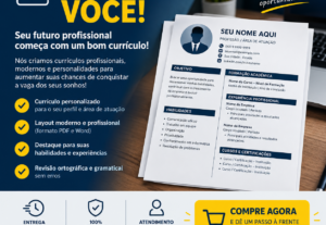 Eu vou criar um currículo para você