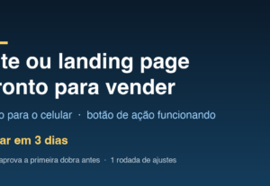 Eu vou criar seu site ou landing page pronto para vender