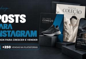 Eu vou Criar posts profissionais para Instagram