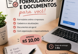 Eu vou preencher formulários e documentos para você