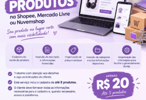 Eu vou Cadastro de produtos em marketplaces