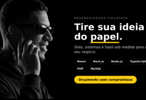 Eu vou criar seu site ou sistema web profissional sob medida