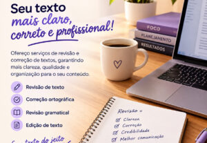 Eu vou revisar o seu texto ou trabalho acadêmico