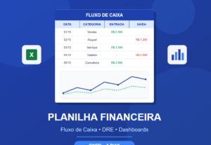 Eu vou criar planilha de fluxo de caixa simples